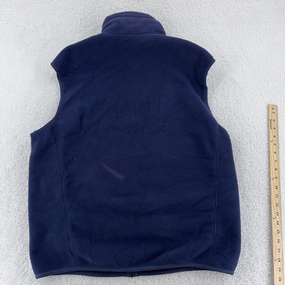Patagonia Synchilla Vest Mens XL Navy Blue Fleece Full Zip Citi Velocity Logo - Picture 2 of 7
